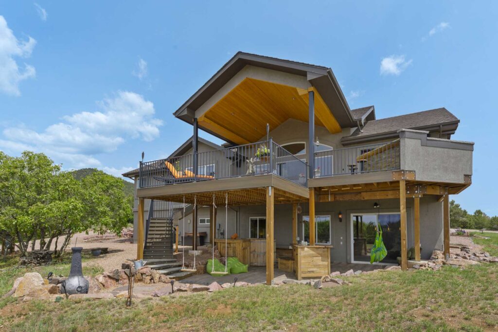 HDR Real Estate Photograph of a large home home in Colorado Springs