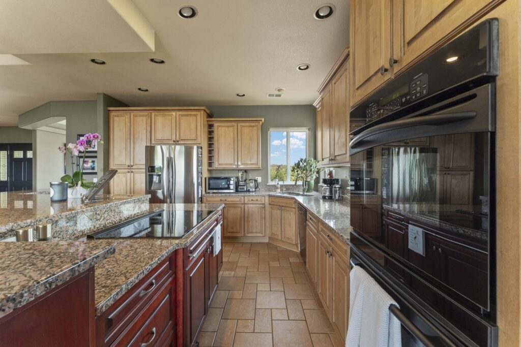 Real Estate photography of a kitchen inside a Colorado Springs Home
