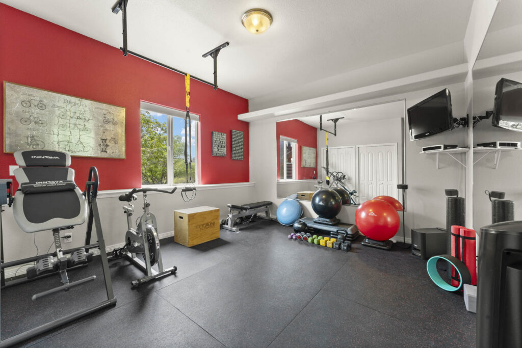 Real Estate photograph of a Gym in an Airbnb in Castle Rock
