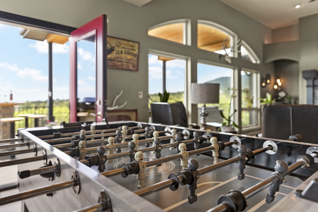 Foosball table at an Airbnb in Colorado Springs