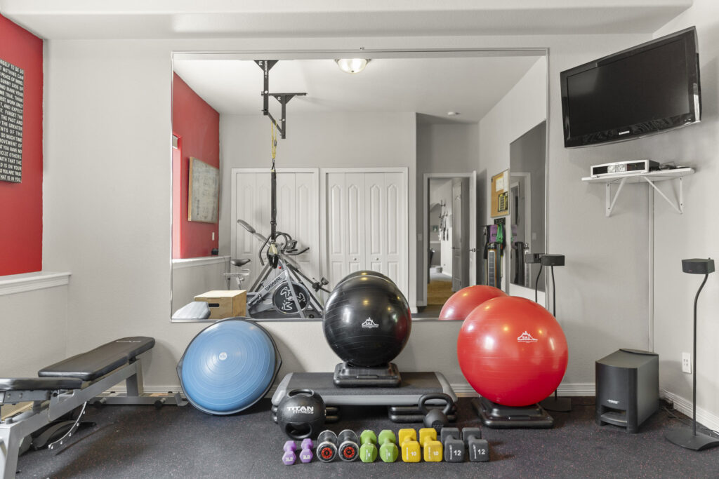 Gym at an Airbnb in Colorado Springs