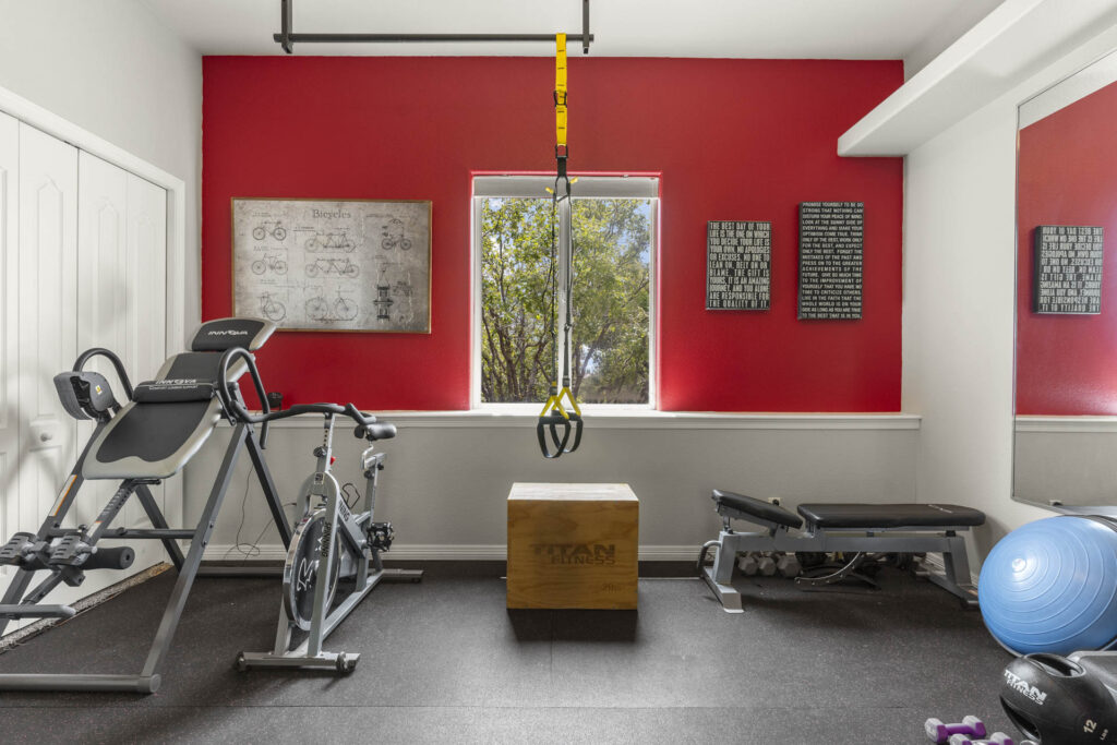 Indoor Gym at an Airbnb in Colorado Springs
