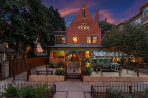 Image of a Denver Mansion taken during twilight