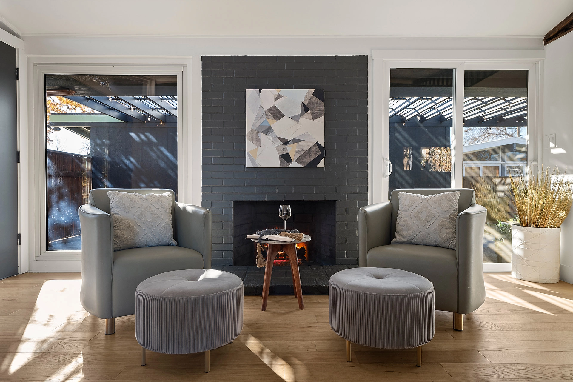 Sunlight pouring through windows of this Denver real estate listing